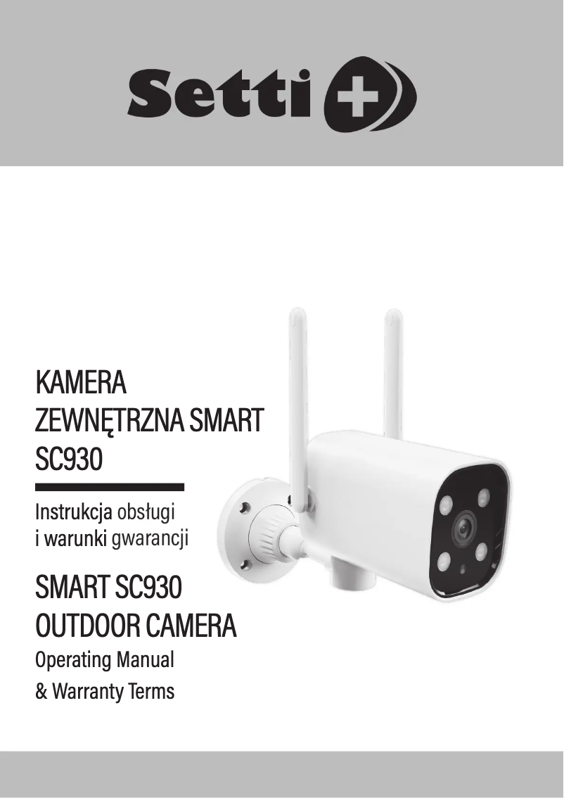First page image of the manual for SC930