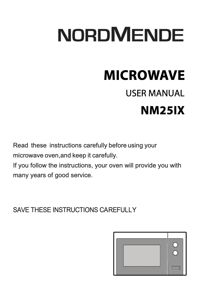 Page 1 of the manual User Manual Nordmende NM25IX