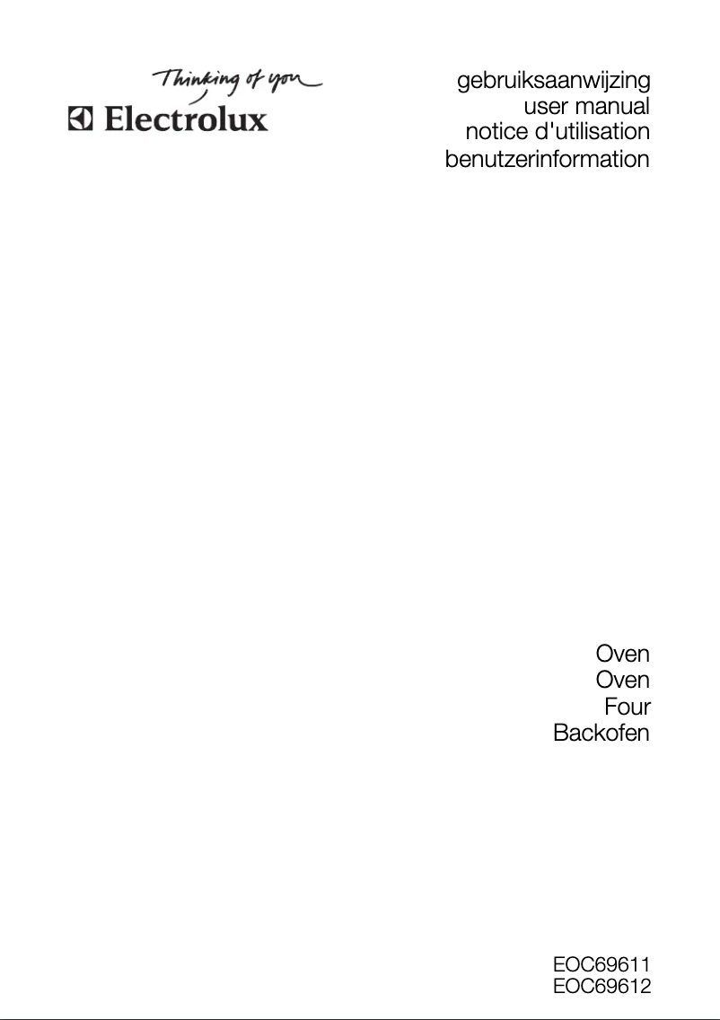 First page image of the manual for EOC 69612 X