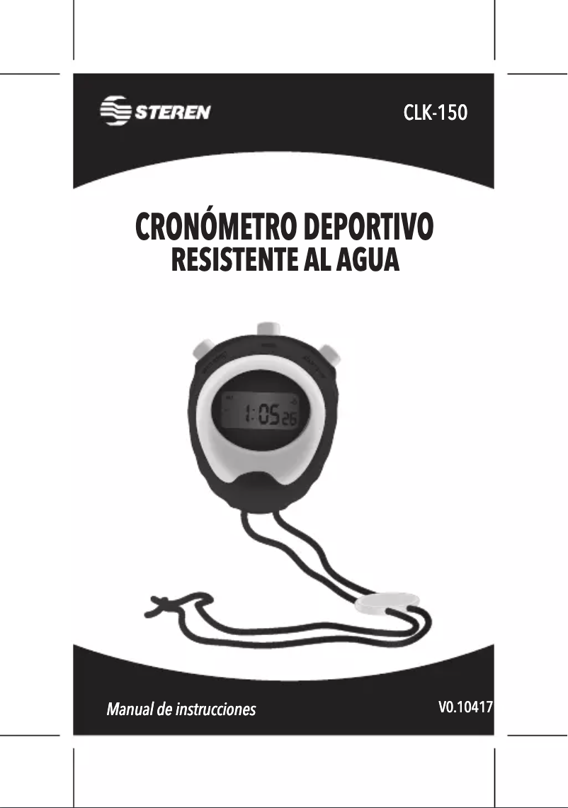 Page 1 of the manual User Manual Steren CLK-150