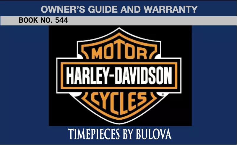 Page 1 of the manual User Manual Bulova Harley Davidson 76L10