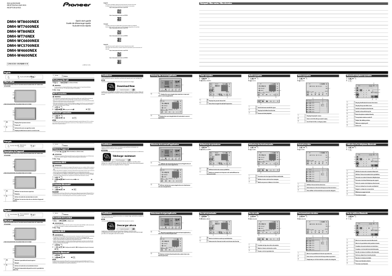 First page image of the manual for DMH-WT86NEX