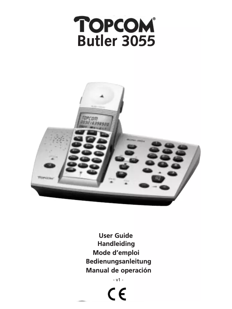 Page 1 of the manual User Manual Topcom Butler 3055