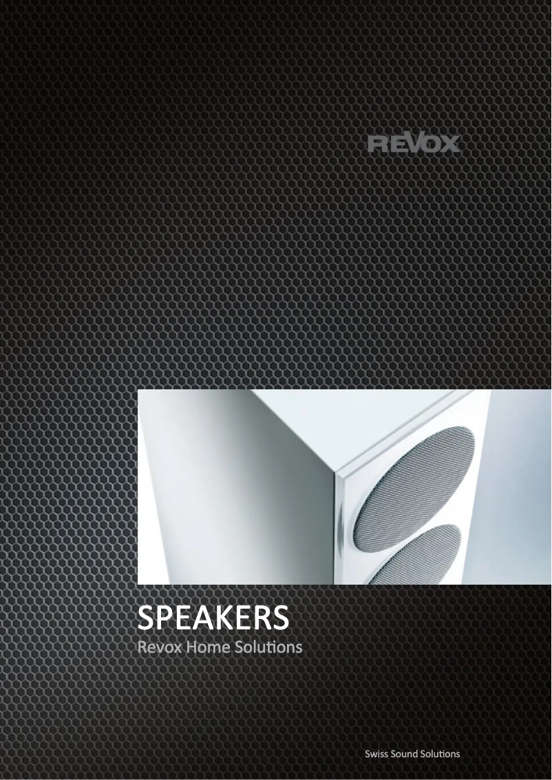 Page 1 of the manual Brochure Revox Prestige G140