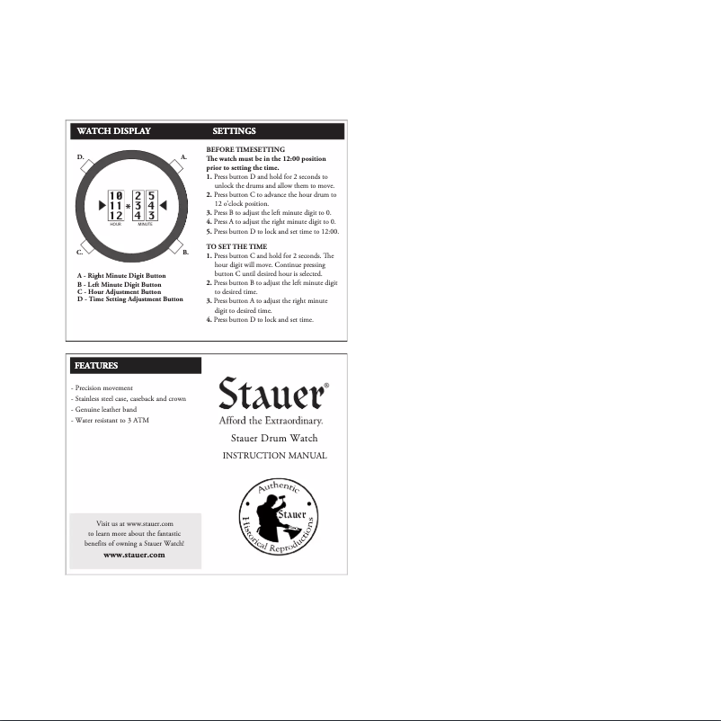 Page 1 of the manual User Manual Stauer 38636