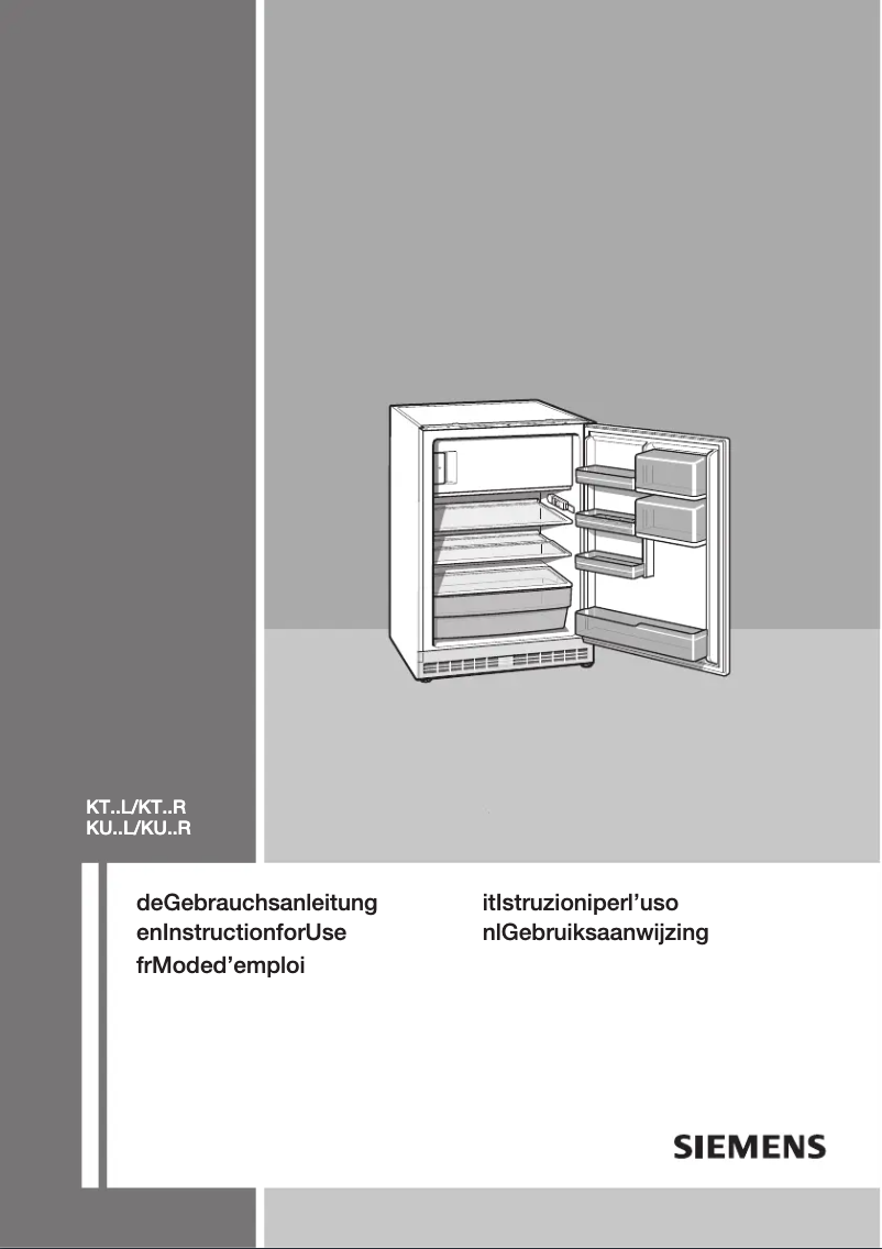 Page 1 of the manual User Manual Siemens KU16LA41