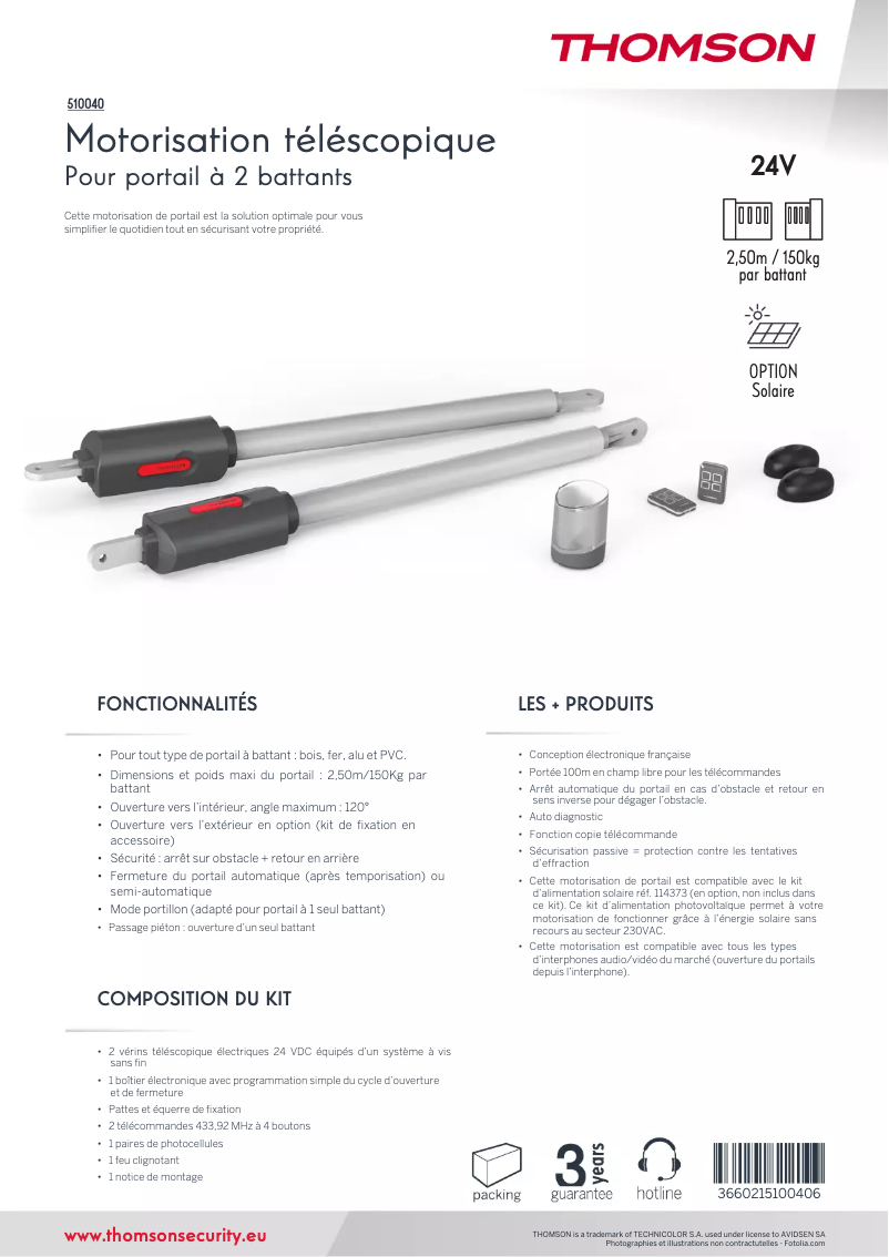 First page image of the manual for 510040