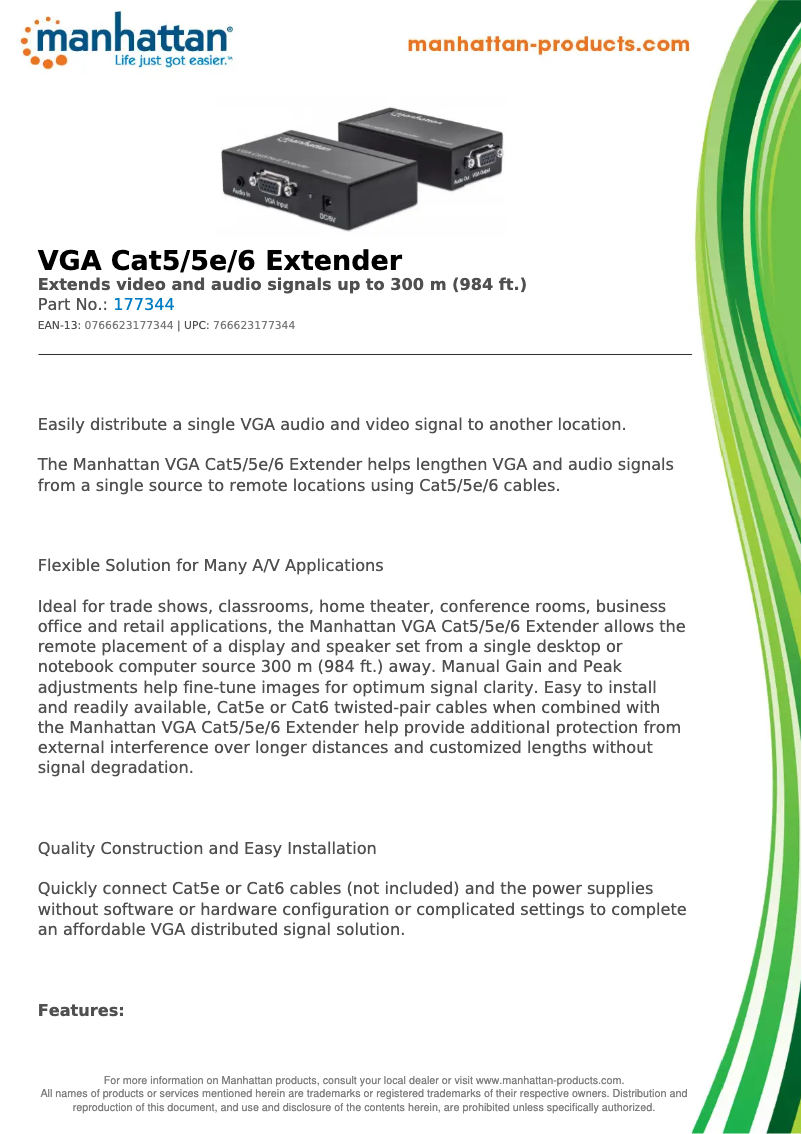 First page image of the manual for 177344