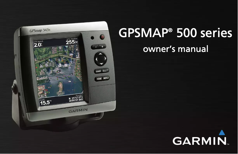 First page image of the manual for GPSMAP 535s