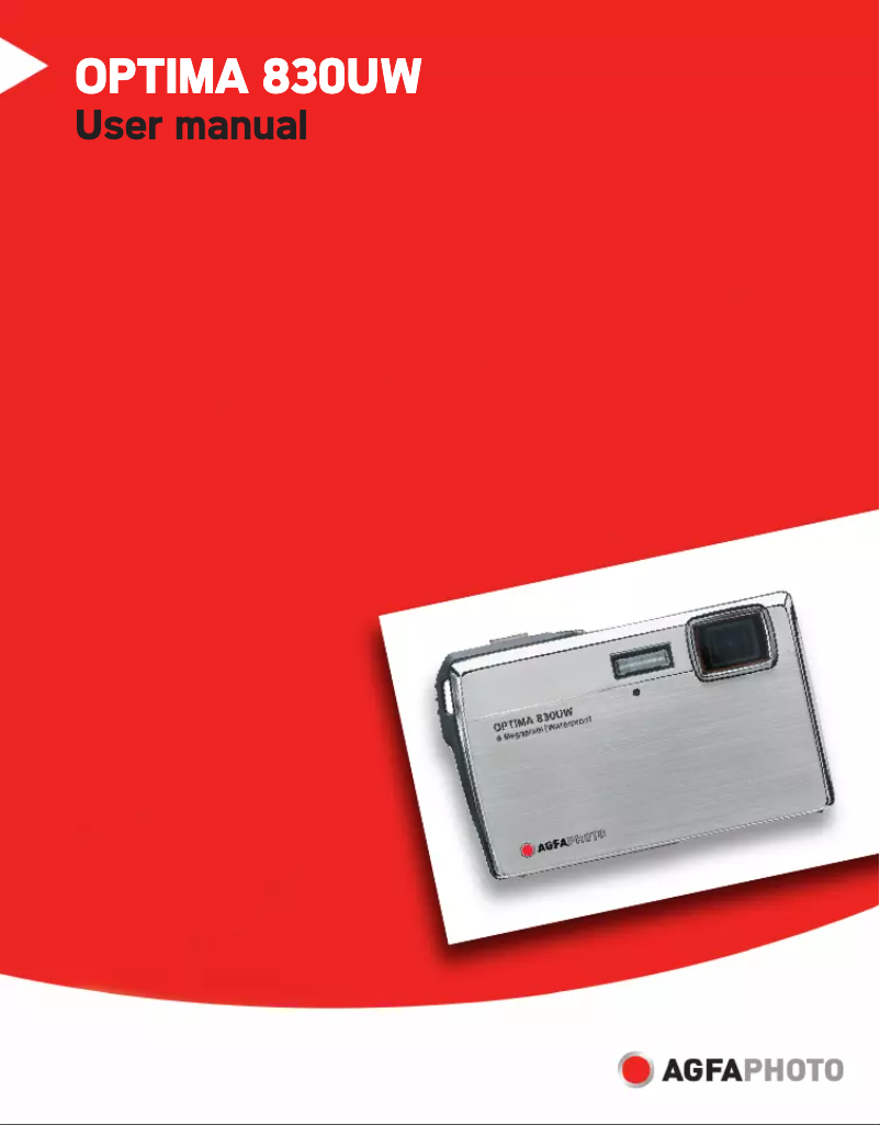 First page image of the manual for Optima 830UW