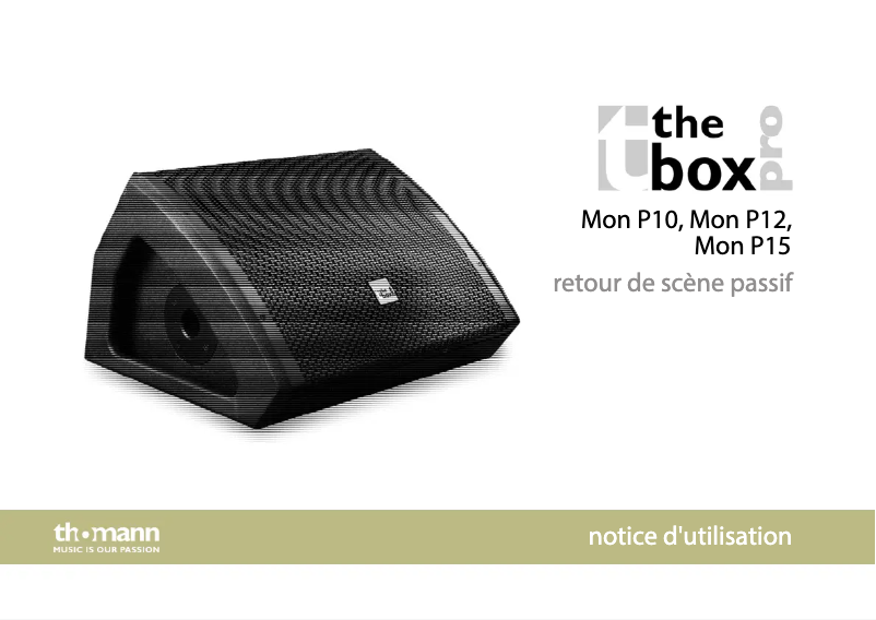 First page image of the manual for Mon P12