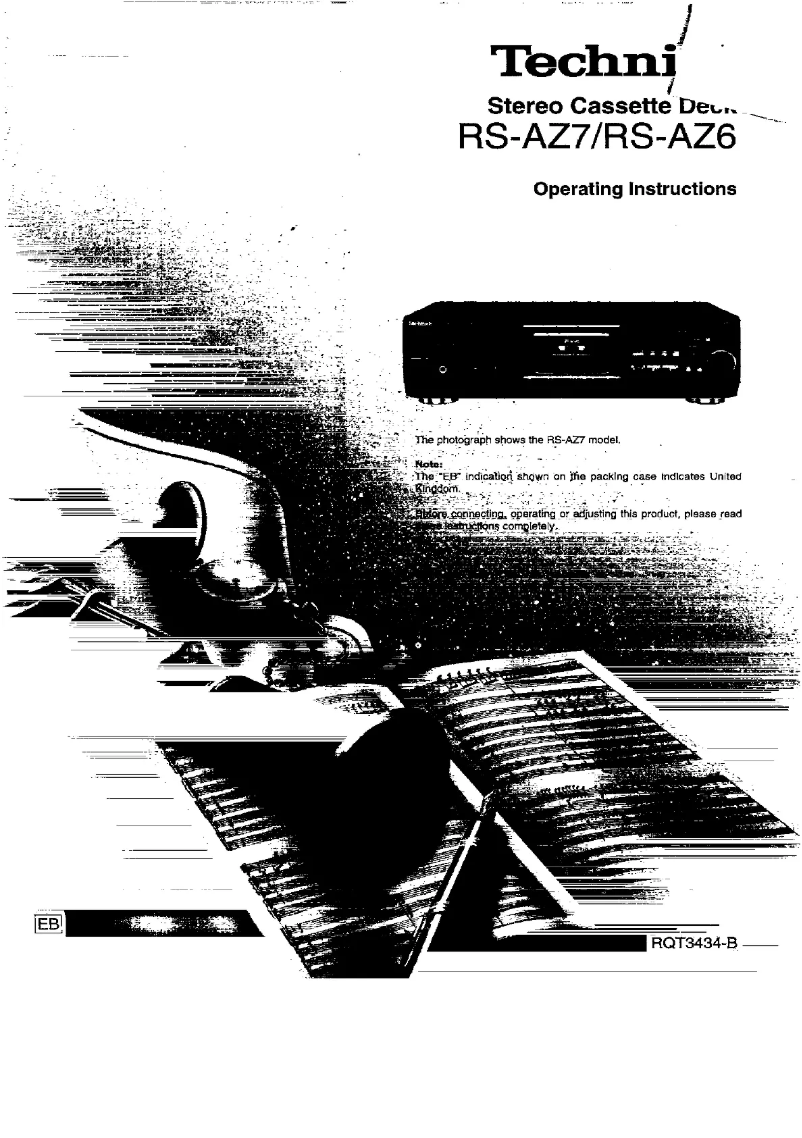 First page image of the manual for RS-AZ7