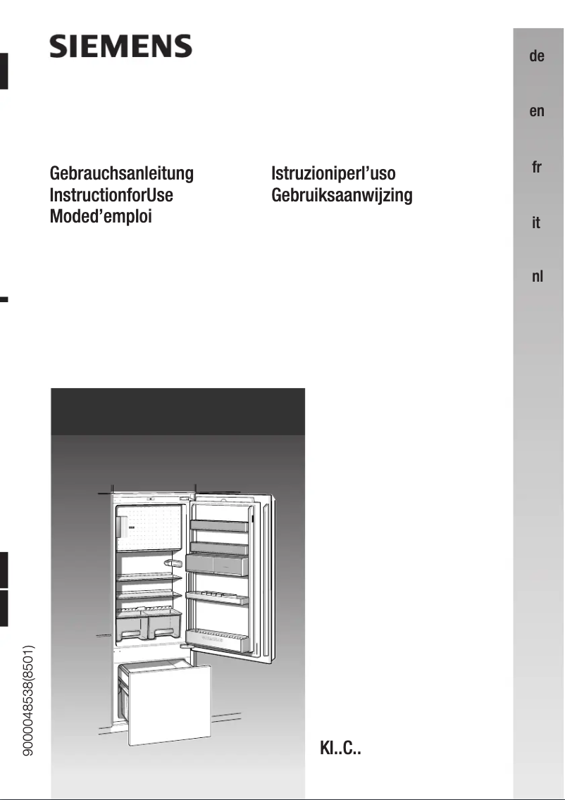 Page 1 of the manual User Manual Siemens KI32C441