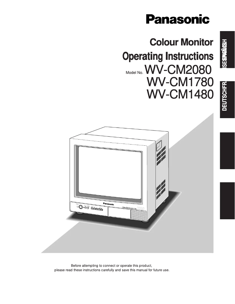 First page image of the manual for WV-CM1780