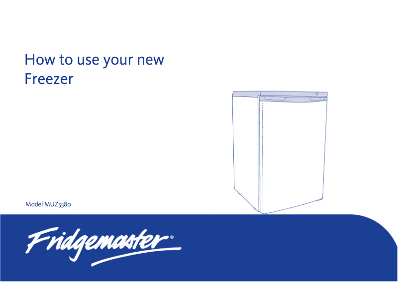 First page image of the manual for MUZ5580