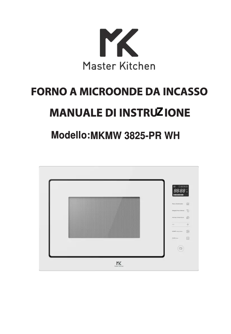 Page 1 of the manual User Manual Master Kitchen MKMW 3825-PR WH