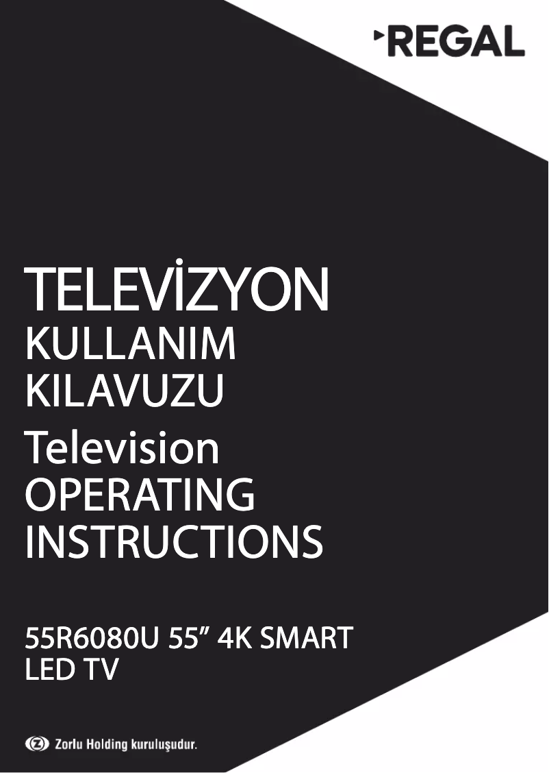 First page image of the manual for 55R6080U