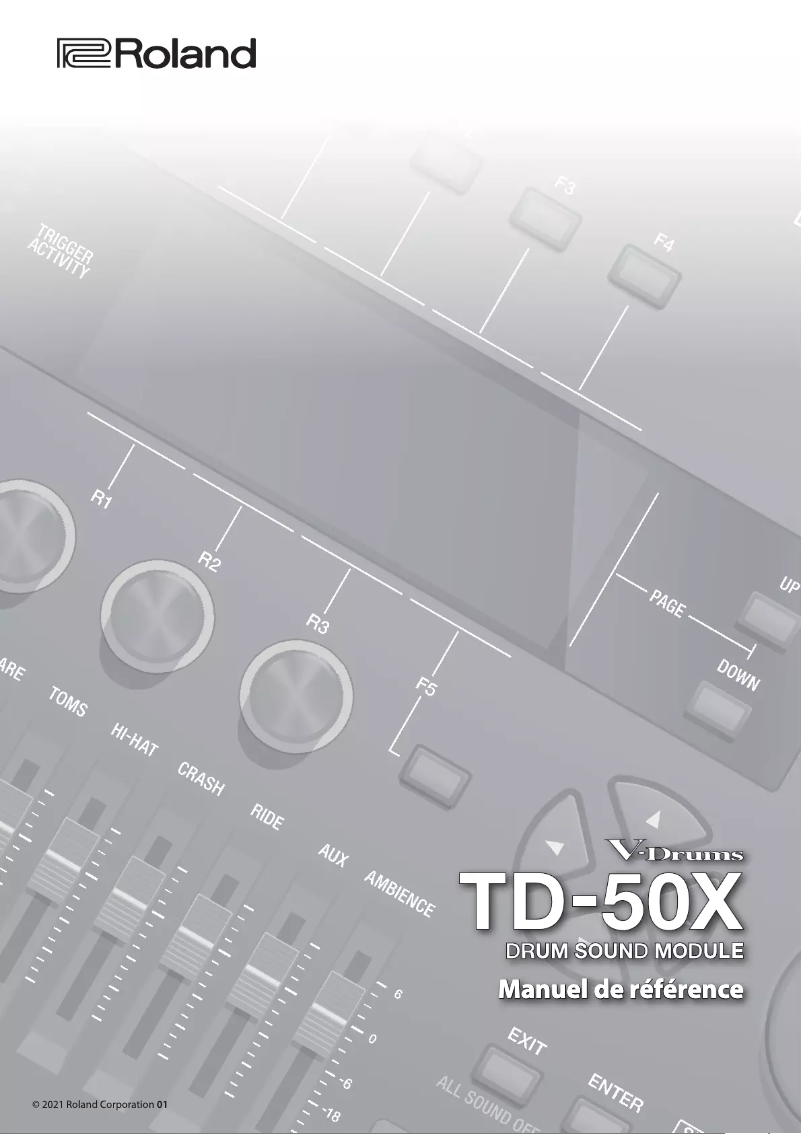 First page image of the manual for VAD706