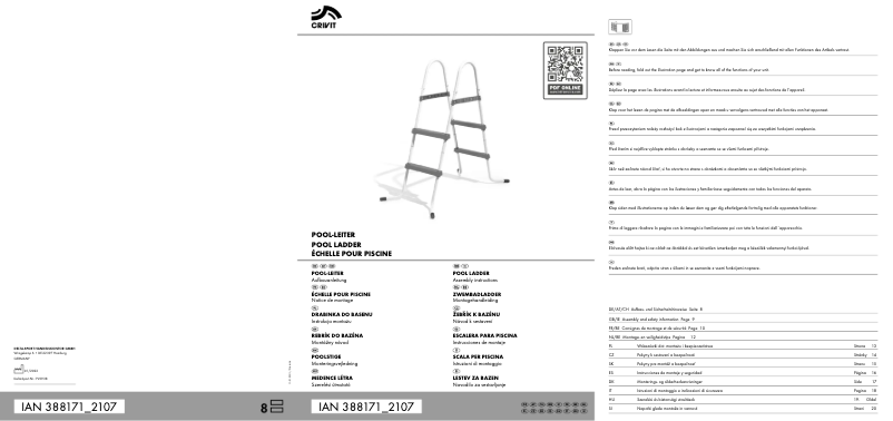 Page 1 of the manual User Manual Crivit IAN 388171