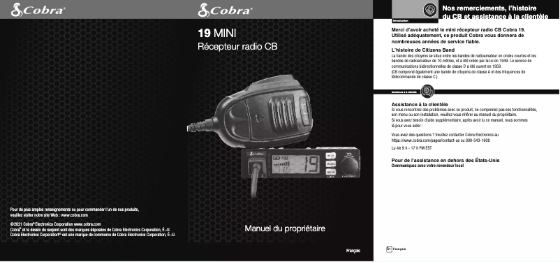 First page image of the manual for 19 MINI