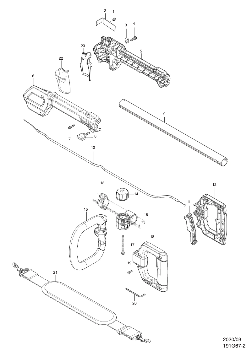 Page 1 of the manual Instruction Manual Makita 191G67-2
