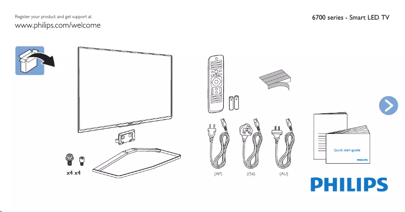 First page image of the manual for 50PFT6709S