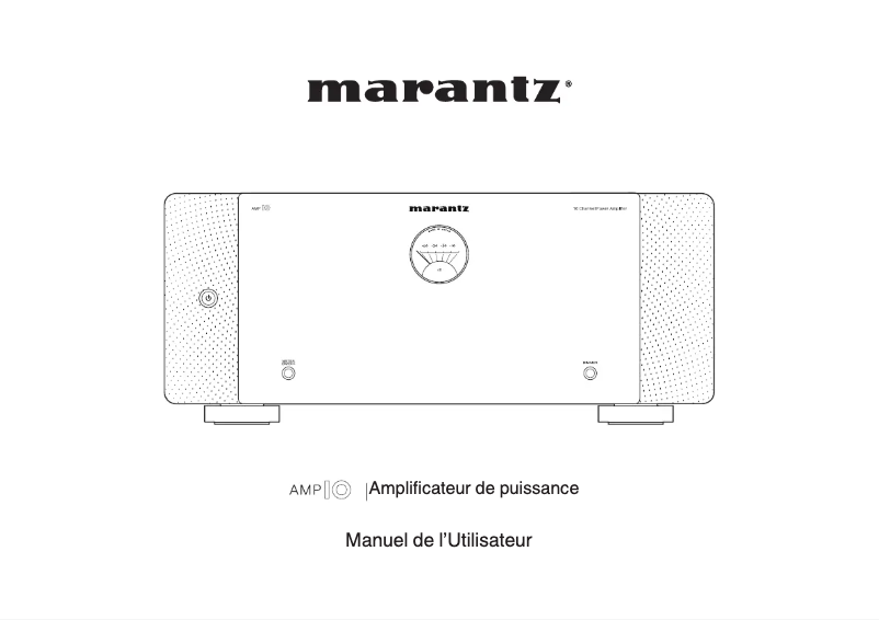 Page 1 of the manual User Manual Marantz AMP 10