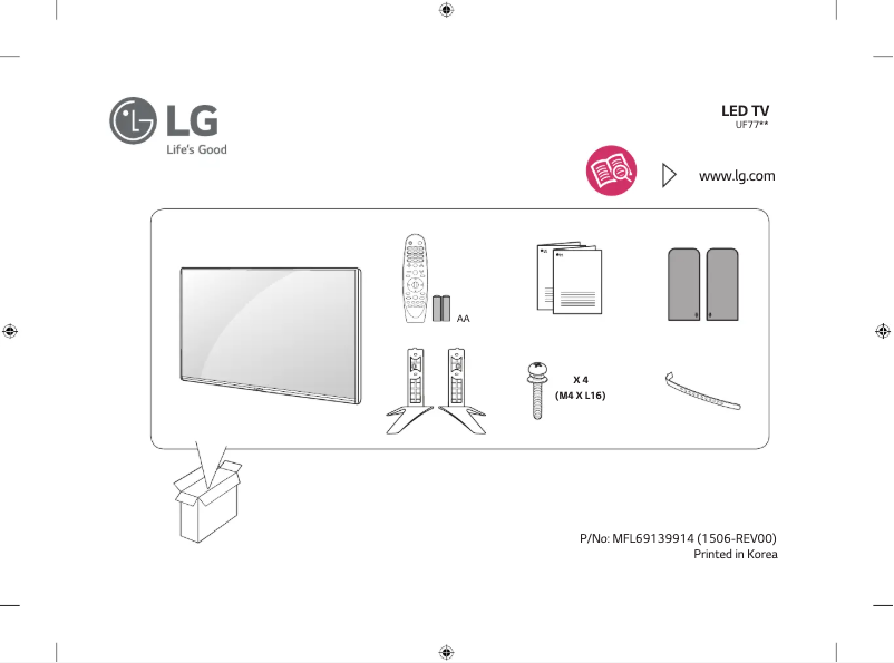 Page 1 of the manual User Manual LG 79UF770Y