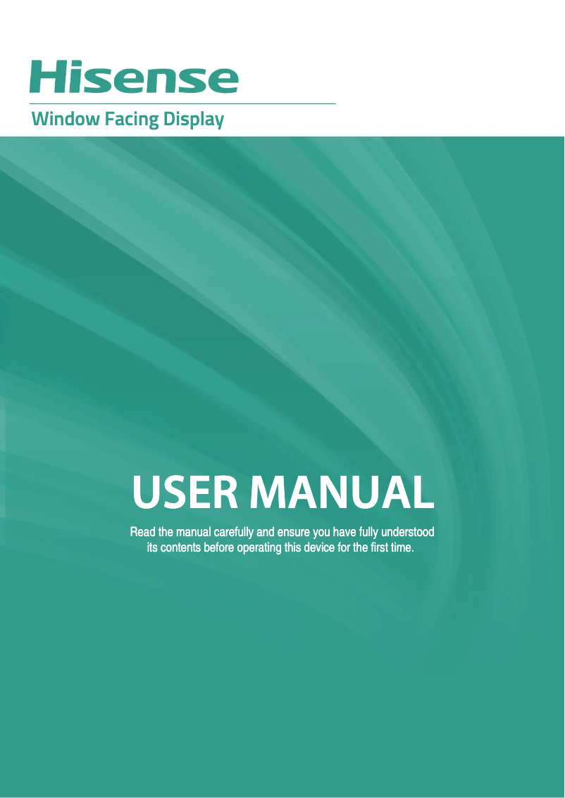 Page 1 of the manual User Manual Hisense 65WF45H
