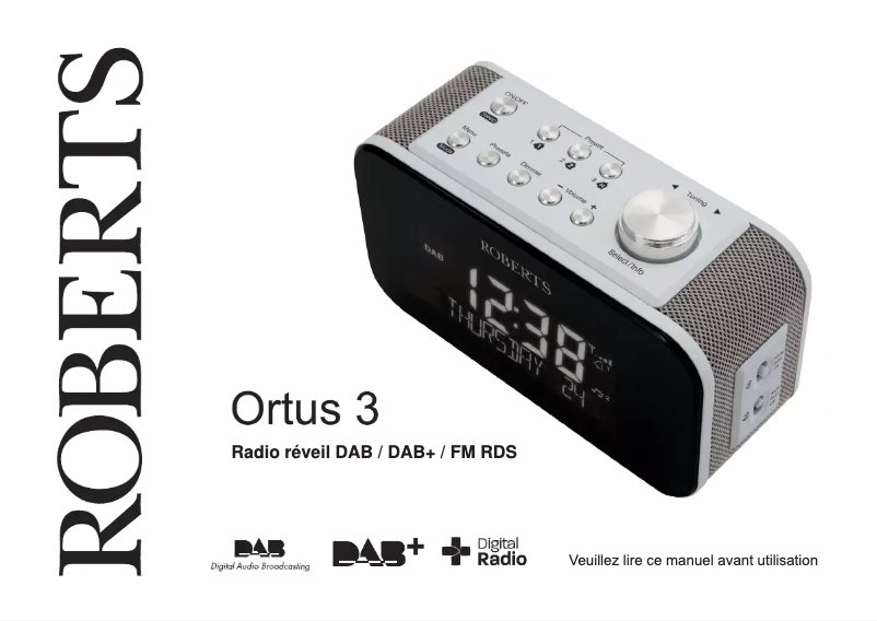 Page 1 of the manual User Manual Roberts Ortus 3