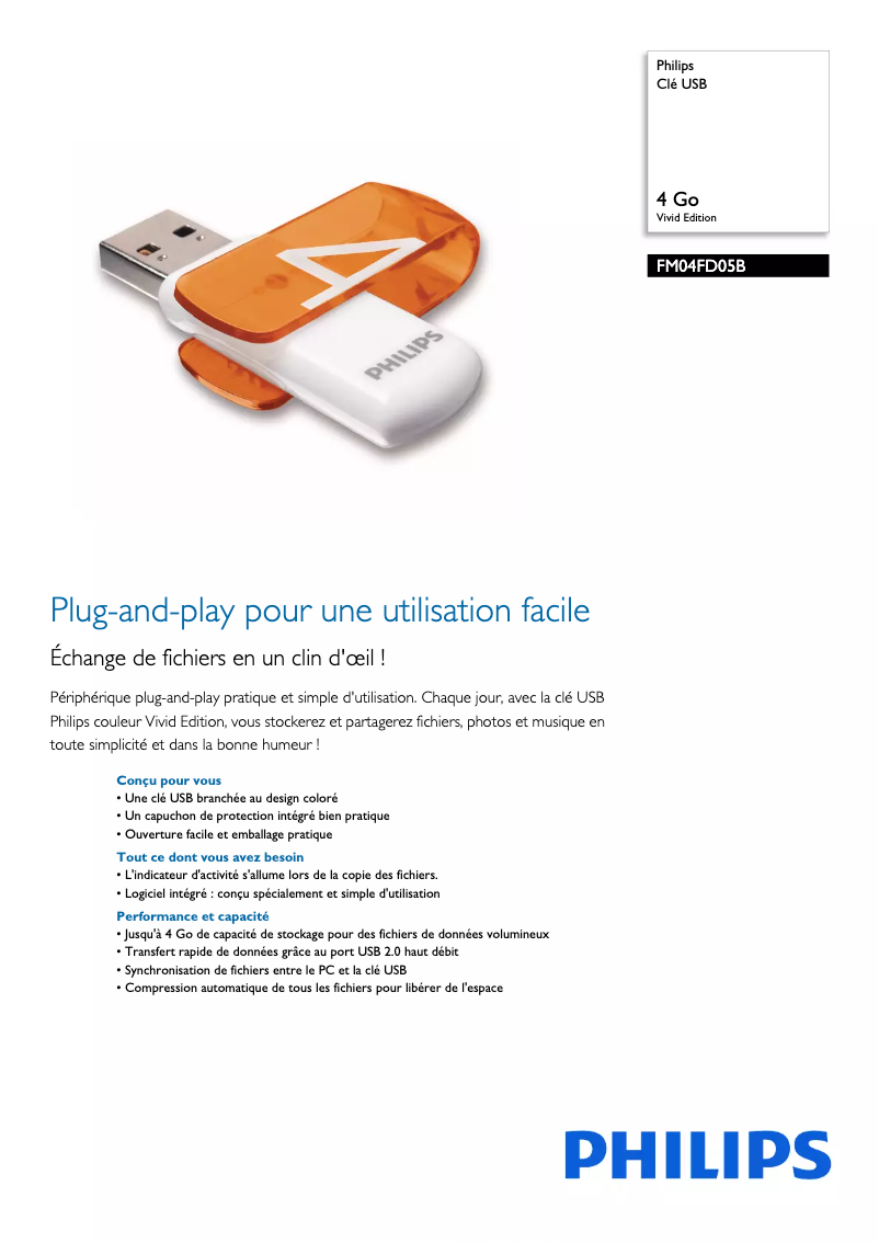 Image de la première page du manuel de l'appareil FM04FD05B