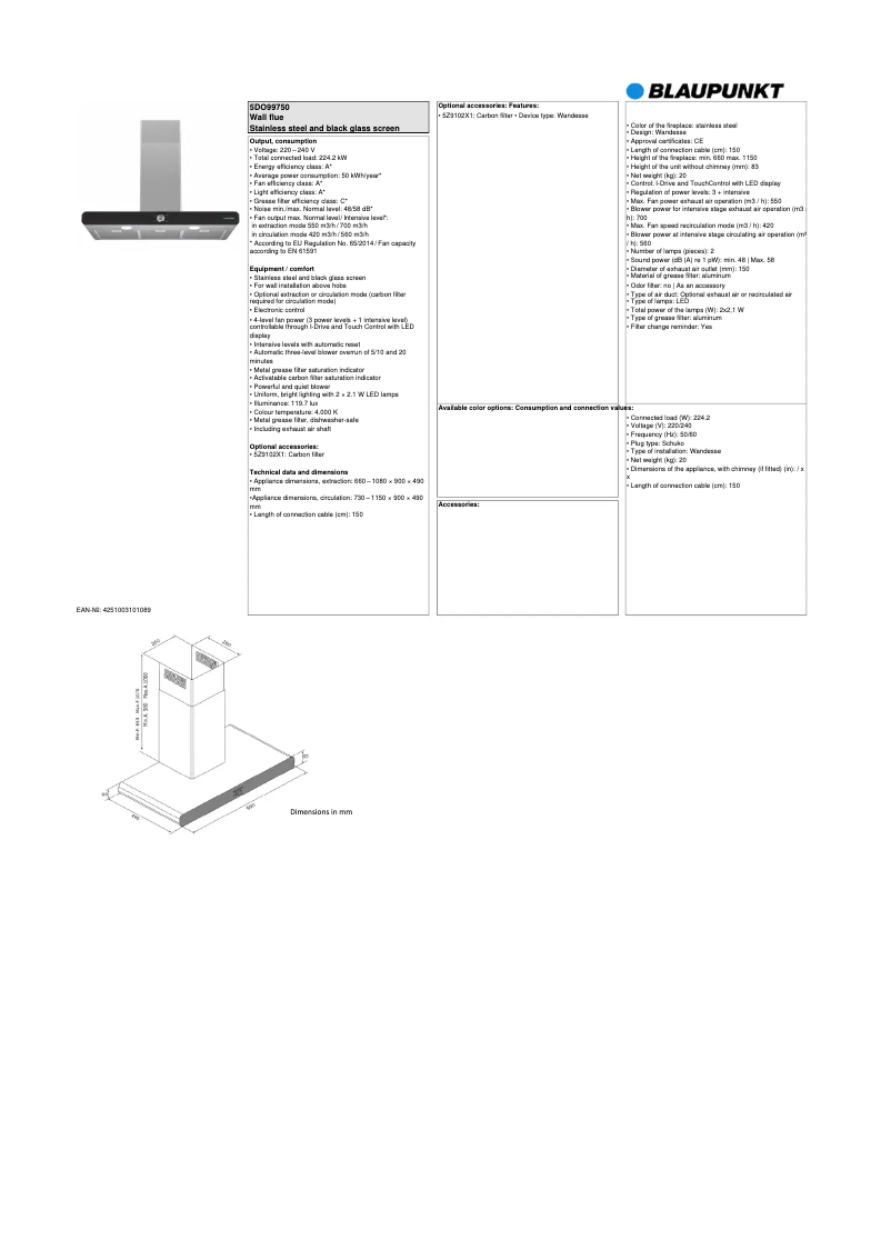 Image de la première page du manuel de l'appareil 5DO99750
