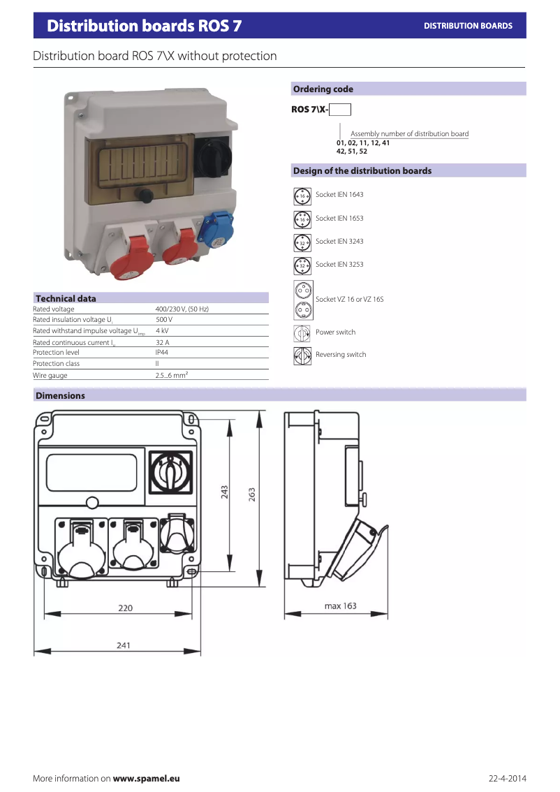Image de la première page du manuel de l'appareil ROS 7