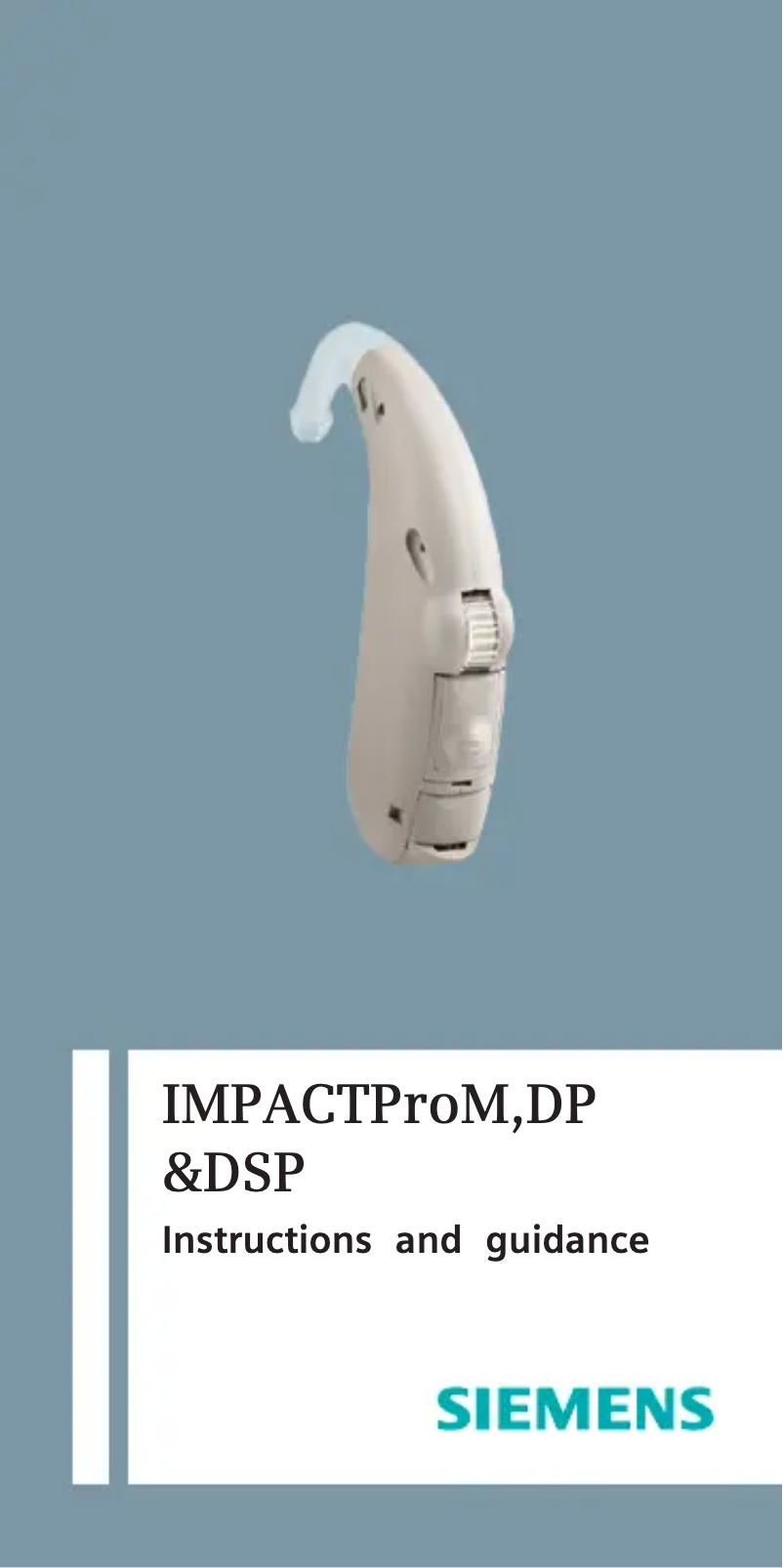 Page 1 of the manual User Manual Siemens IMPACT Pro DP