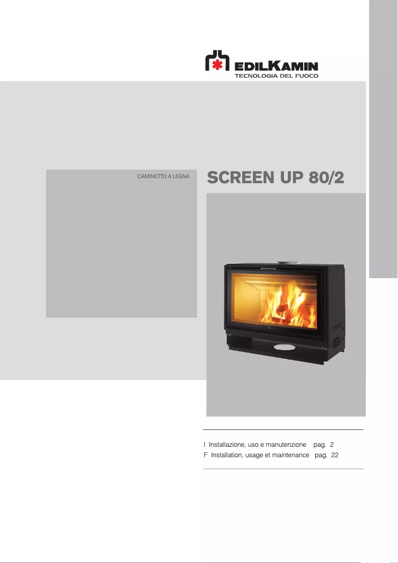 First page image of the manual for SCREEN UP 80/2