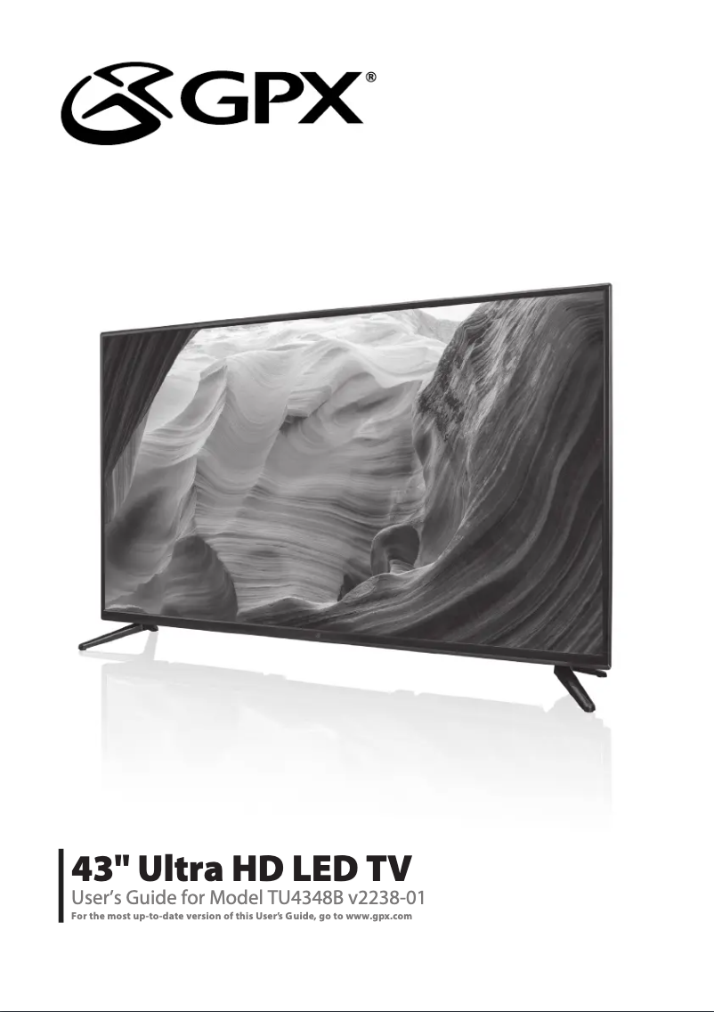 First page image of the manual for TU4348B