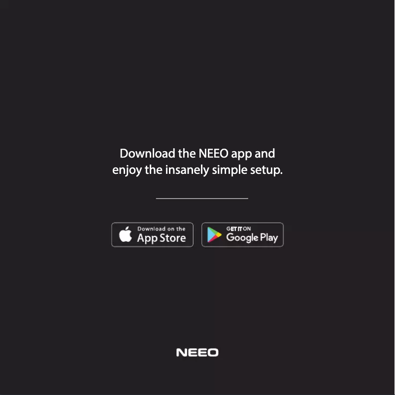 Page 1 of the manual User Manual NEEO Combo