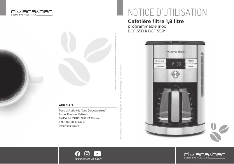 First page image of the manual for BCF550