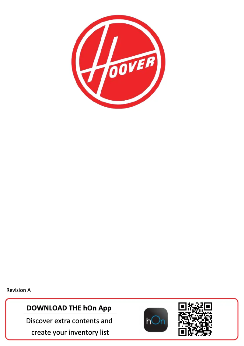 Page 1 of the manual User Manual Hoover HOBT3518FWK