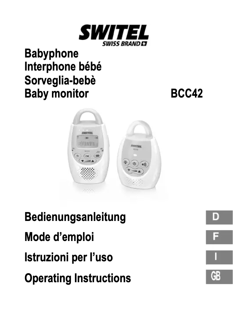 First page image of the manual for BCC42