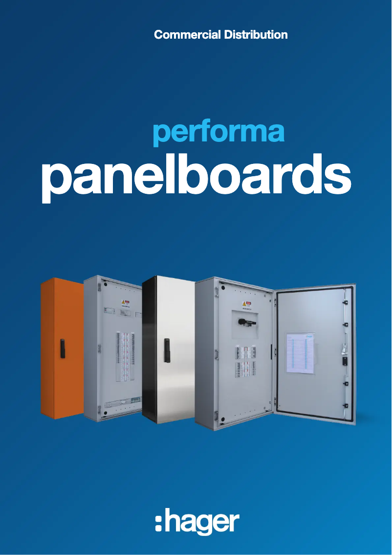 Page 1 of the manual Brochure Hager JPD2418M20DX