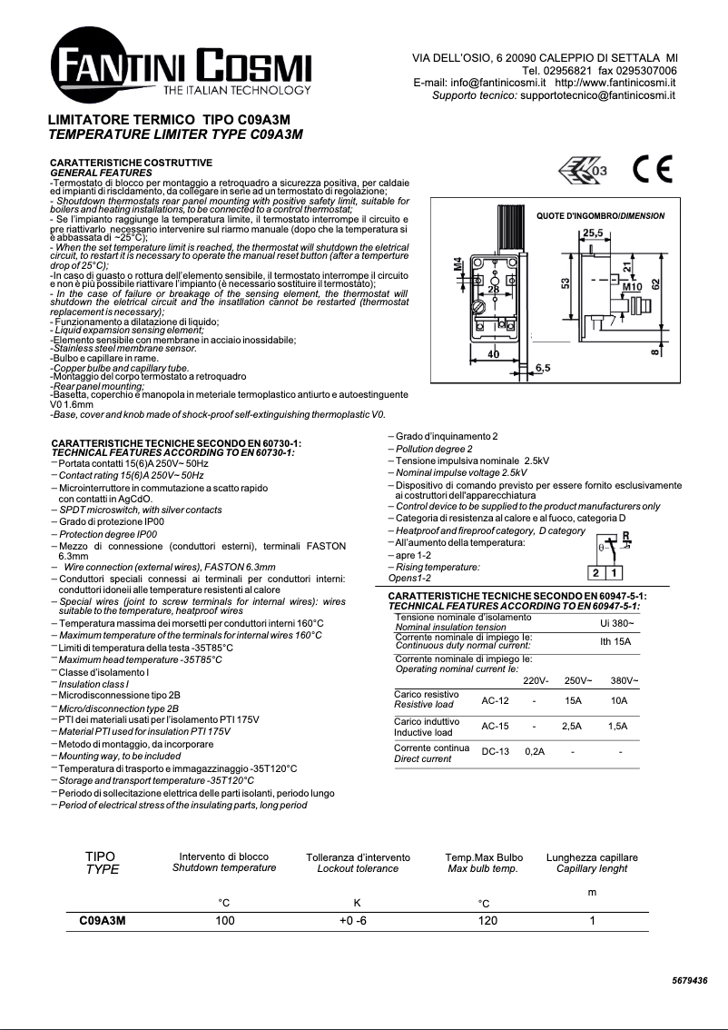 First page image of the manual for C09