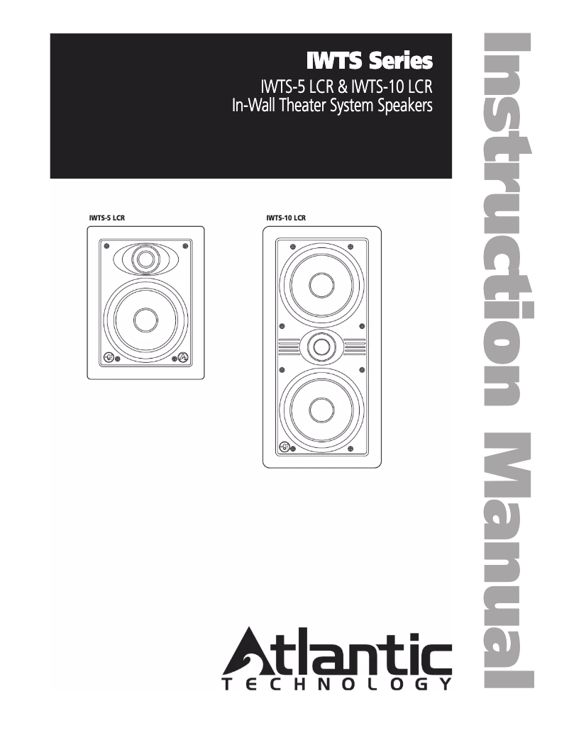 First page image of the manual for IWTS-5 LCR