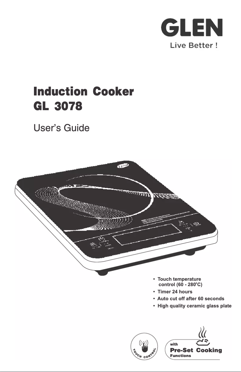 First page image of the manual for GL 3078