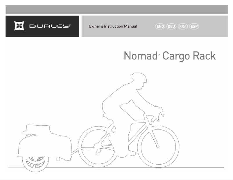 Page 1 of the manual User Manual Burley Nomad Cargo Rack