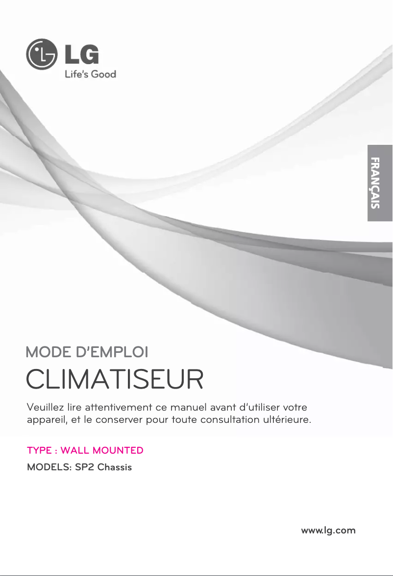 First page image of the manual for LSNC096PBL2