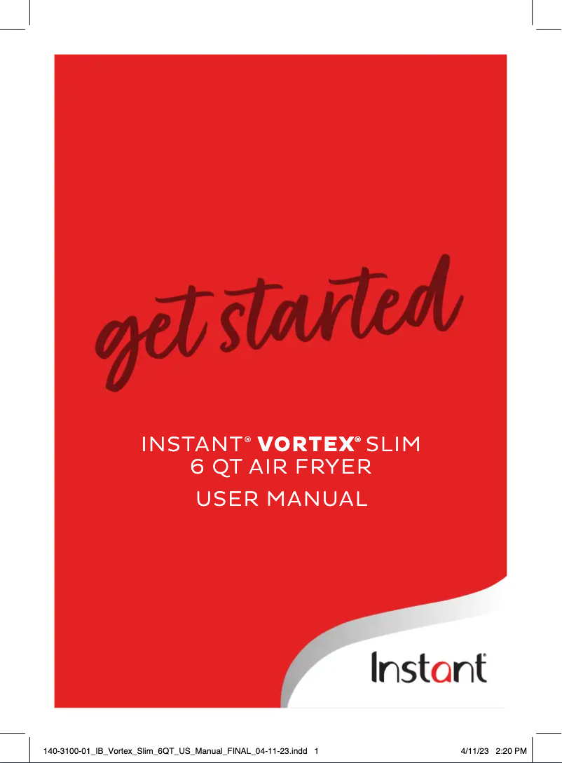 First page image of the manual for Vortex Slim