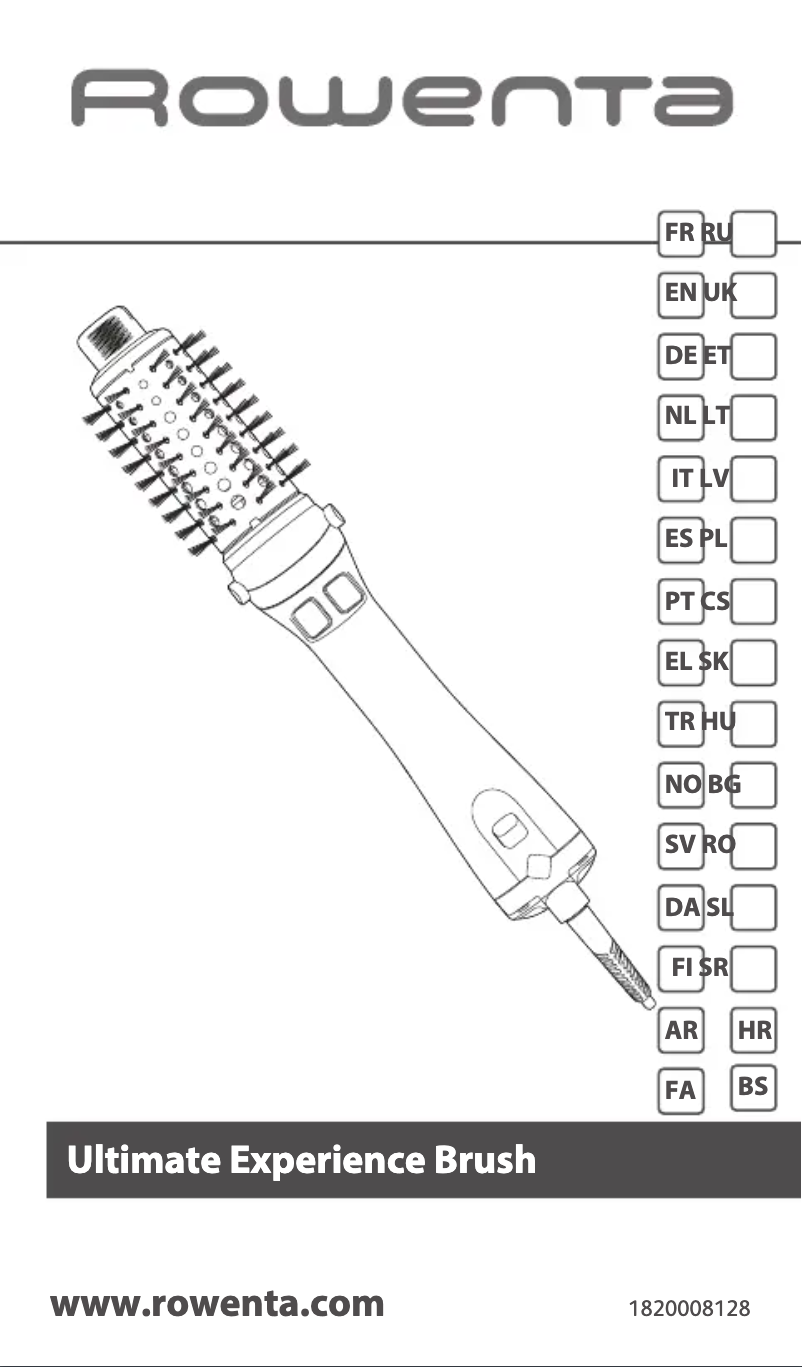 First page image of the manual for Brush Activ' Ultimate Care CF9720