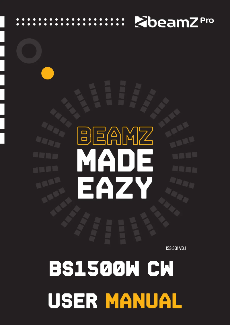 First page image of the manual for BS150