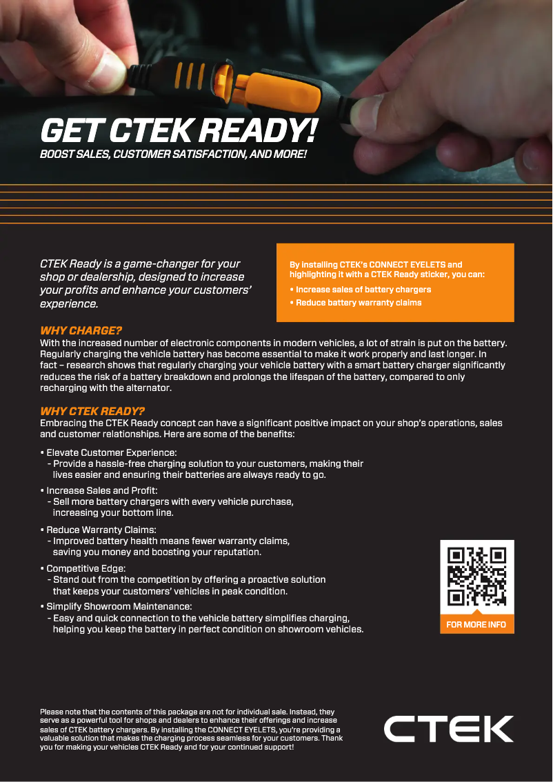 Page 1 of the manual Instruction Manual Ctek READY AUTOMOTIVE